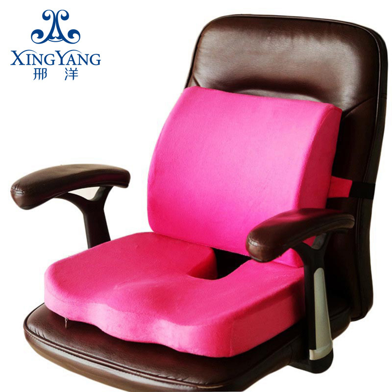 亚马逊办公室腰靠坐垫一套夏季凝胶靠垫透气椅垫美臀坐垫套装厂家