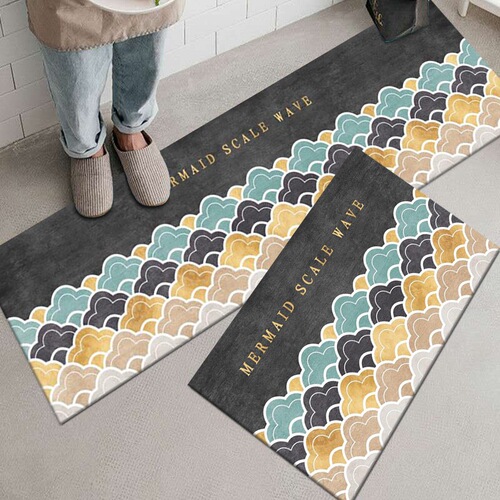 Strictly selected light luxury kitchen floor mats, door long non-slip mats, kitchen carpet door mats, home entrance floor mats