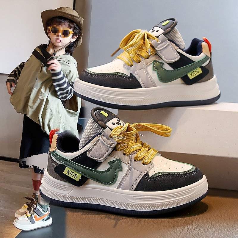 儿童板鞋2025新款男童鞋子春秋季网红ins小学生运动休闲鞋中大童