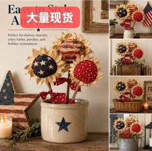 �羳Primitive Americana Flower Picks Set of 3�¿����տ��ֹ�