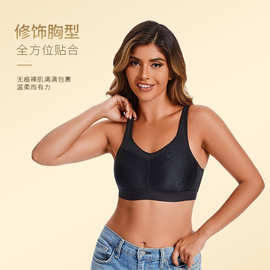 跨境欧美义乳术后运动内衣聚拢防震大码紧身文胸聚拢健身跑步内衣