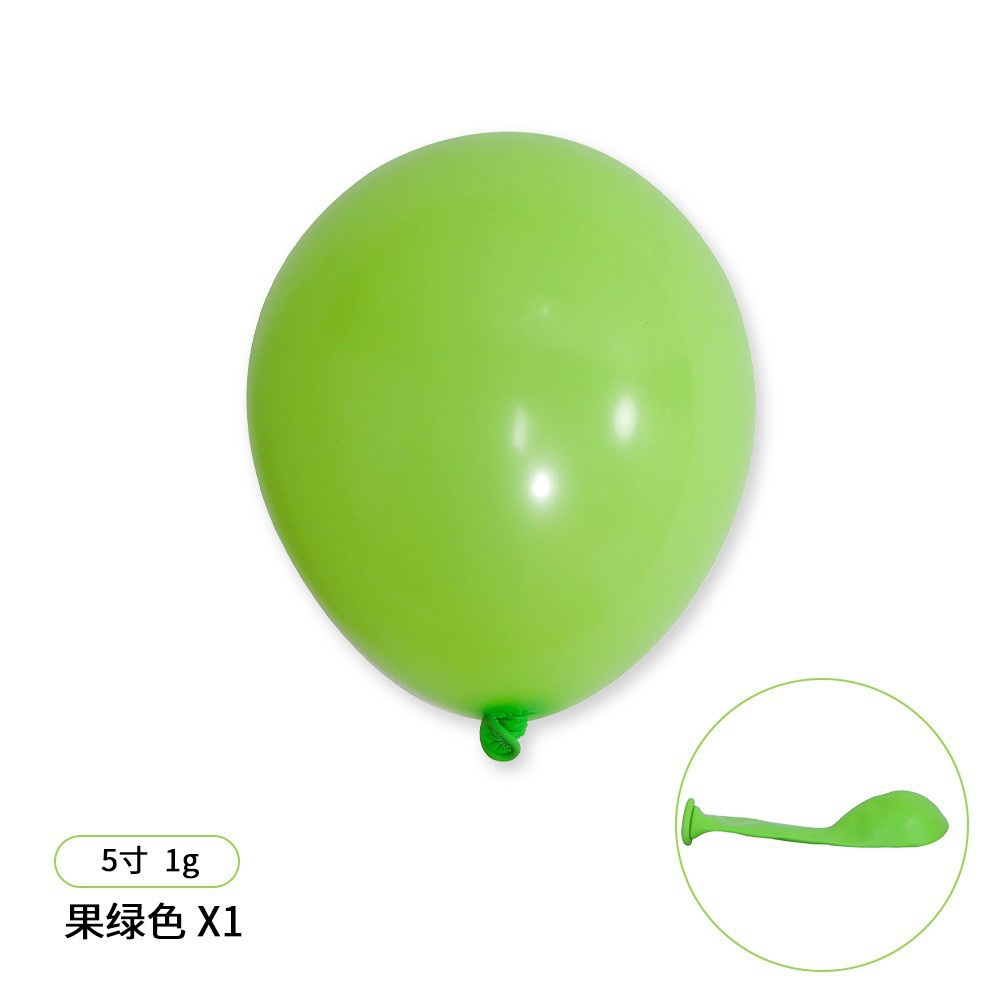 Paquete redondo mate de 5 pulgadas de fruta verde 200/1