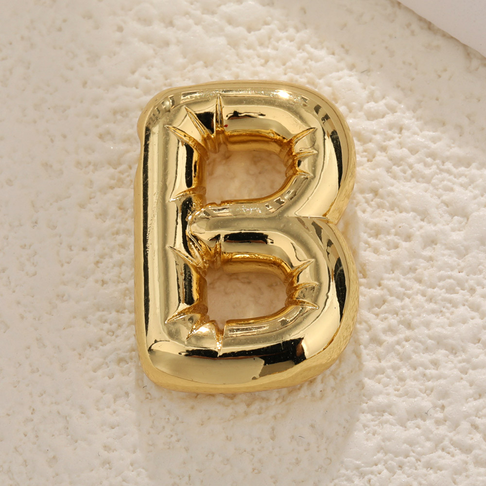 7g Weight Pendant Jewelry Making Type DIY Jewelry Accessories Classification 1 Piece Quantity Copper Material Letter Pattern Plating Design Simple Style, Classic Style Style 1 Piece Copper Letter Pendant 1