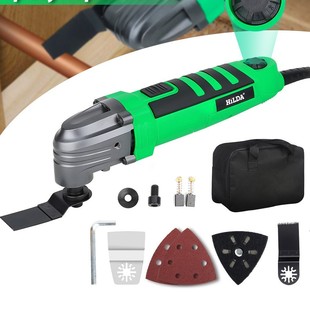 Portable 220V Trimming Machine Multifunctional Trimming Woodworking Grooving Hole Opening Electric Shovel Green Rubber Coated Household Tool