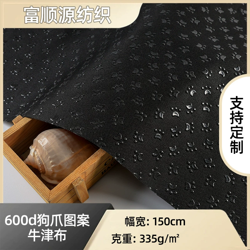 Производитель 600dpvc ткань Oxford с принтом собачьих лап, подушка для дивана, перчатки, подушка для автокресла, товары для питомцев