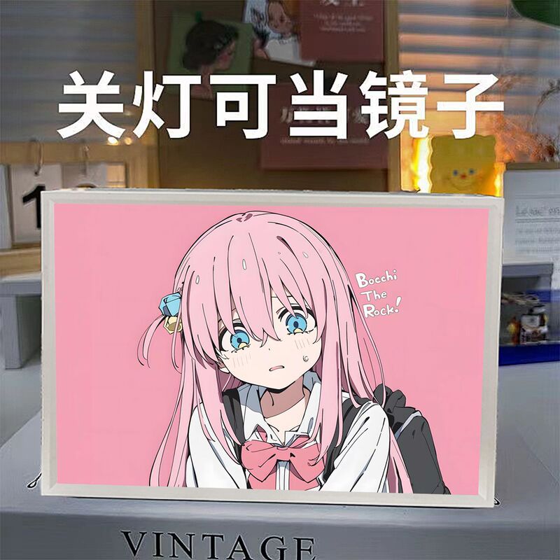 孤独ロック鏡照明画二次元アニメ装飾デスクトップフォトフレームに雰囲気ランプを飾って彼女にプレゼントする|undefined