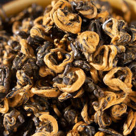 批发云南滇红茶 凤庆红茶 一芽一叶春茶 蜜香红螺 500克 功夫红茶