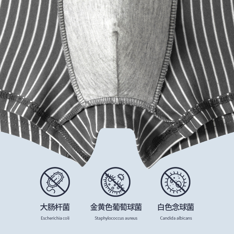 Pantalones interiores de hombre Xinjiang algodón antibacteriano transpirable niños pantalones sueltos grandes pantalones a rayas fabricantes de pantalones al por mayor