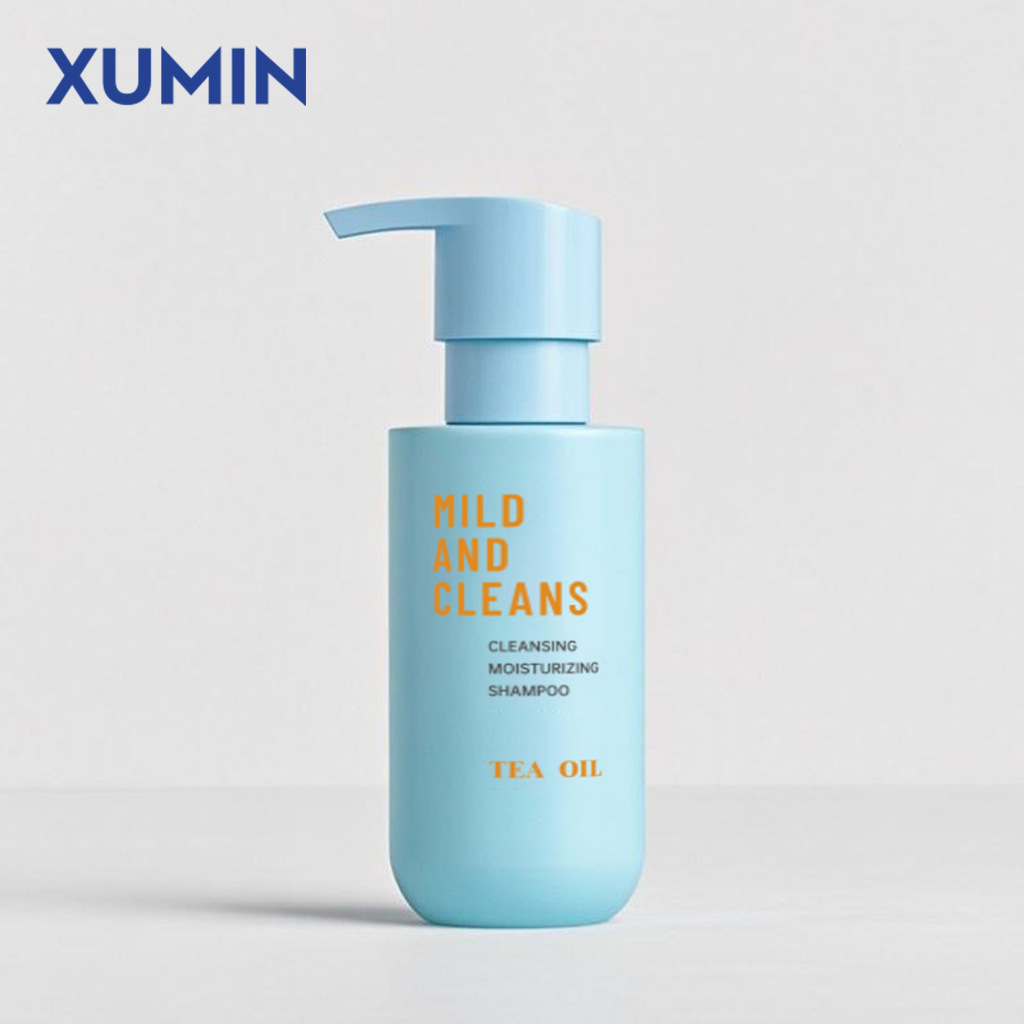 XUMIN cosméticos embalaje bomba de presión botella de loción 200ml botella de esencia para el cabello botella de champú transparente
