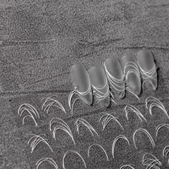 Tomoni Embossed Nail Stickers – Aiorao Collaboration Series, 5D Japanese-Style Retro Nail Decals with French Brushed Design, Model 3007