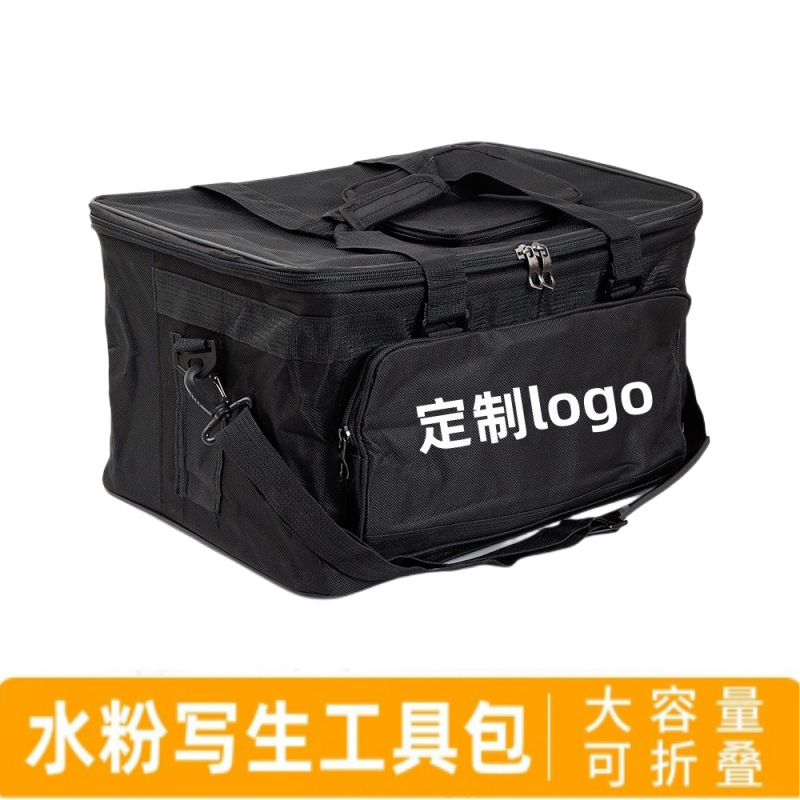 美术画袋装水粉颜料工具画包收纳包写生大容量绘画布箱钓鱼箱定制