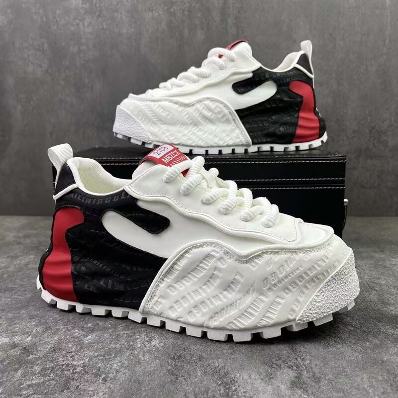 Cross-Border Us Local Warehouse Dropshipping New Men's Shoes for Spring and Autumn, Versatile Sports and Casual Height-Increasing Thick-Soled Dad Shoes