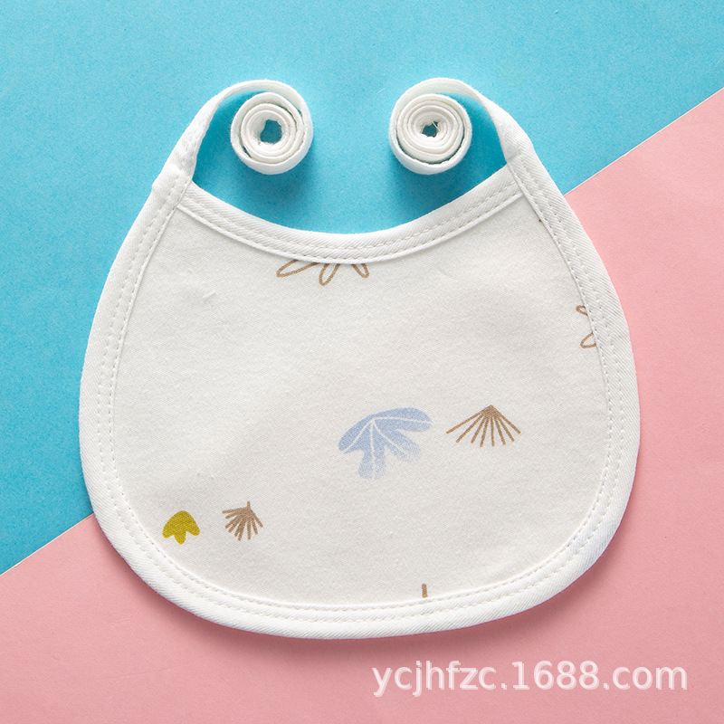 Bebé con cordones a prueba de agua babero recién nacido suministros bebé con cordones bebé babero de algodón