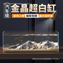 金晶超白玻璃鱼缸家用客厅专业造景大型溪流缸裸缸小型生态乌龟缸