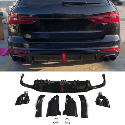 Suitable for Audi A6 Allroad models from Big Surrounded - 19-25-models-a6allroadrear-lip-exhaust-tipfour-outlets