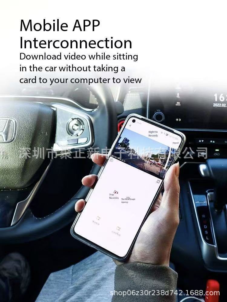 Cross-border bestseller: 4-camera WiFi dashcam with high-definition night vision, Amazon's best-selling car camera