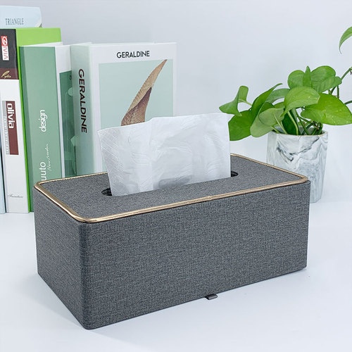 Creative household leather multi-purpose tissue box restaurant hotel KTV special paper tissue box cloth texture leather