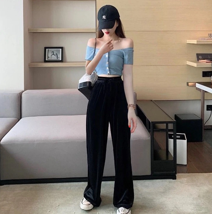 Colorful Button Off-Shoulder Top 2