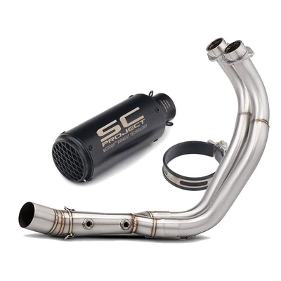 Motorcycle exhaust pipe Pipe Front Section MT07 - full-set-n