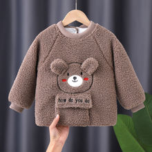 宝宝加棉罩衣男外穿儿童秋冬防脏洋气加绒吃饭围裙外套婴儿护衣潮