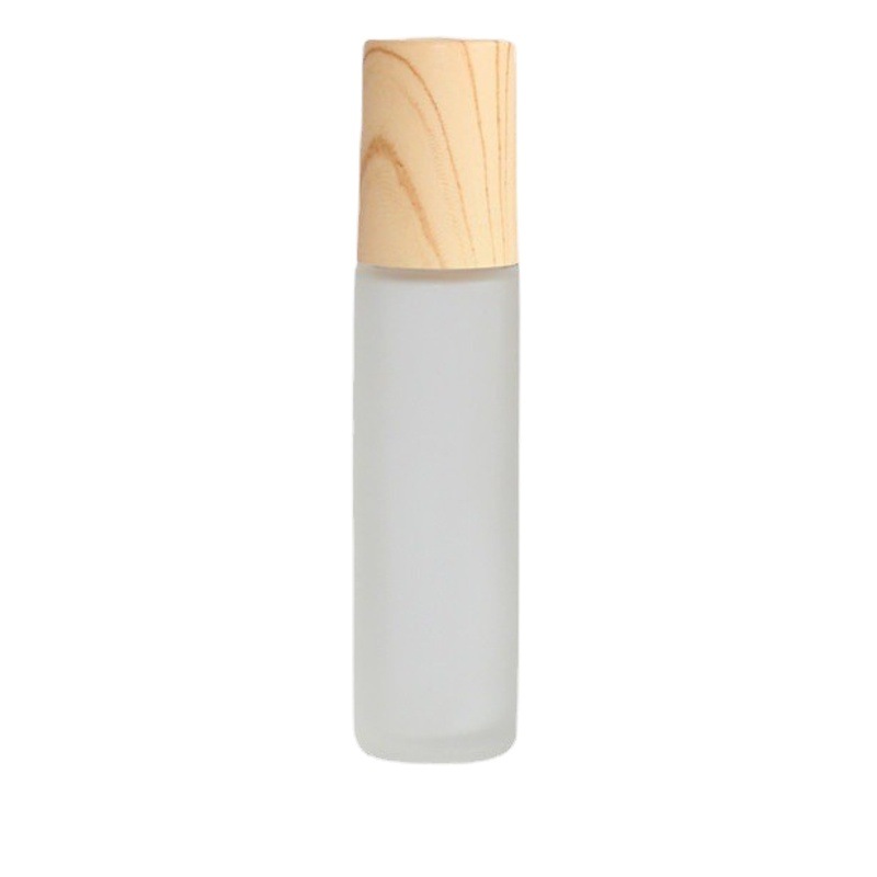 En stock al por mayor 5ml10ml botella de bola de rodillo botella de vidrio de cuentas transparente esmerilado marrón muestra de aceite esencial sub-embalaje botella vacía