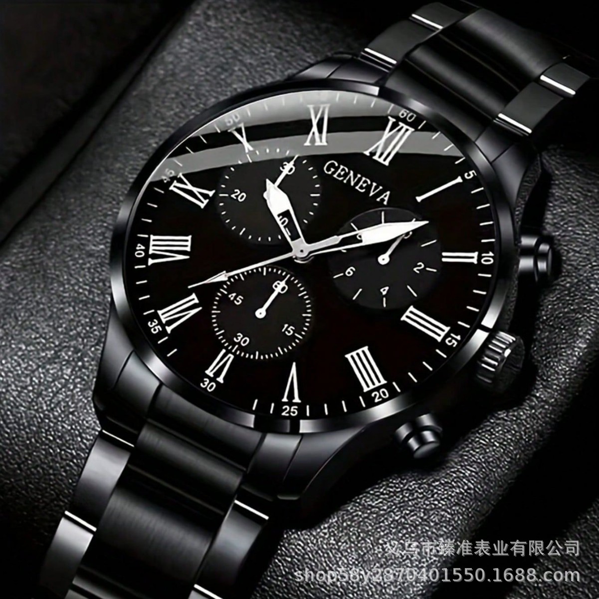 Factory Wholesale Cross-Border Popular Men's Watches, Business High-End Quartz Watches, Large Dial Steel Band Watches for Men