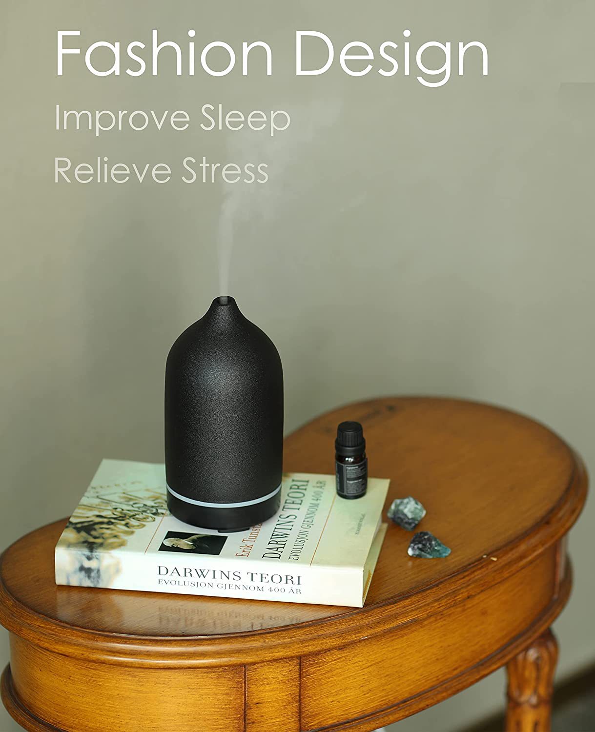 100ML máquina de aromaterapia de cerámica máquina de aromaterapia ultrasónica humidificador de aromaterapia silenciosa aroma diffuser