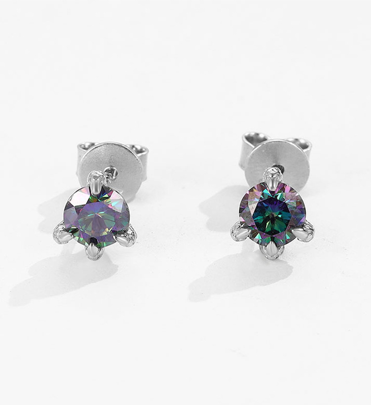 1g Weight 925 Sterling Silver Ear Needle Material Moissanite Inlay Material Ear Studs Classification 1 Pair Quantity Daily, Street Occasion 925 Sterling Silver Material Geometric Pattern All Seasons Season Unisex Gender Simple Style Style 1 Pair 925 Sterling Silver Moissanite Moissanite Earrings Geometric Ear Studs 22
