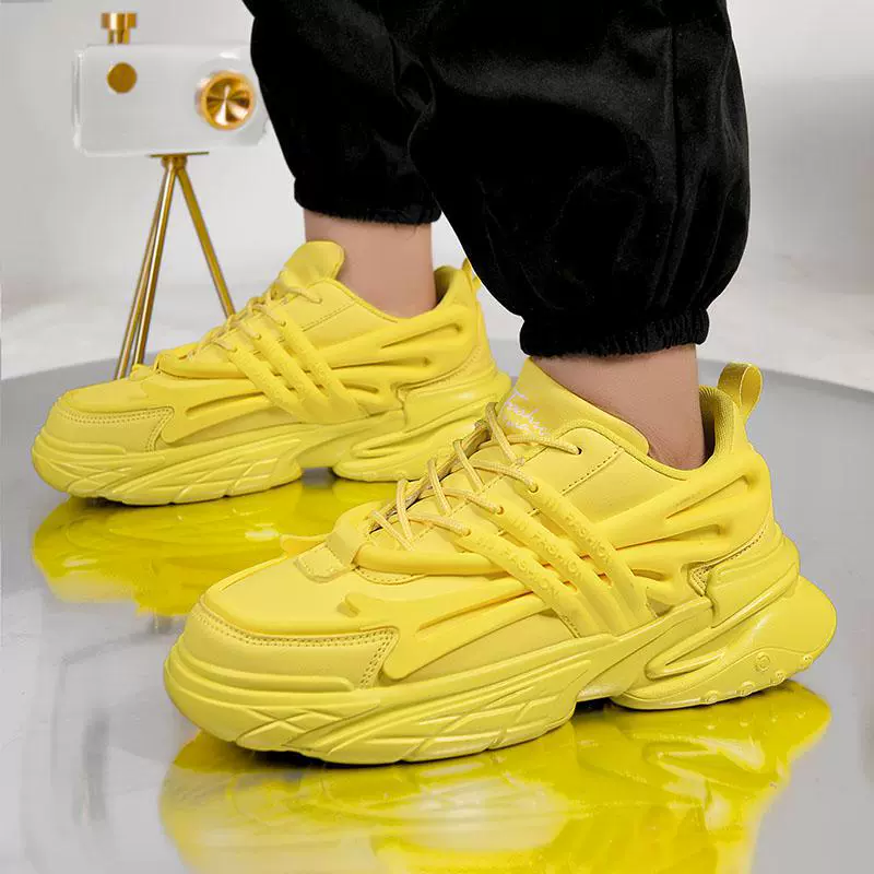 Модные модные высококачественные толстые подошвы, увеличенные холодные липкие, в европейском стиле, новые мужские кроссовки Four Seasons, мужская повседневная обувь