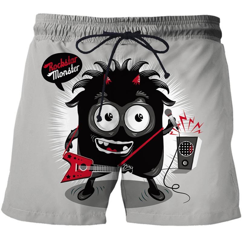 Shopify Personalized Horror Skull Shorts 3D Printed Loose Breathable Five-Point Pants Fashionable Hip-Hop Casual Pants