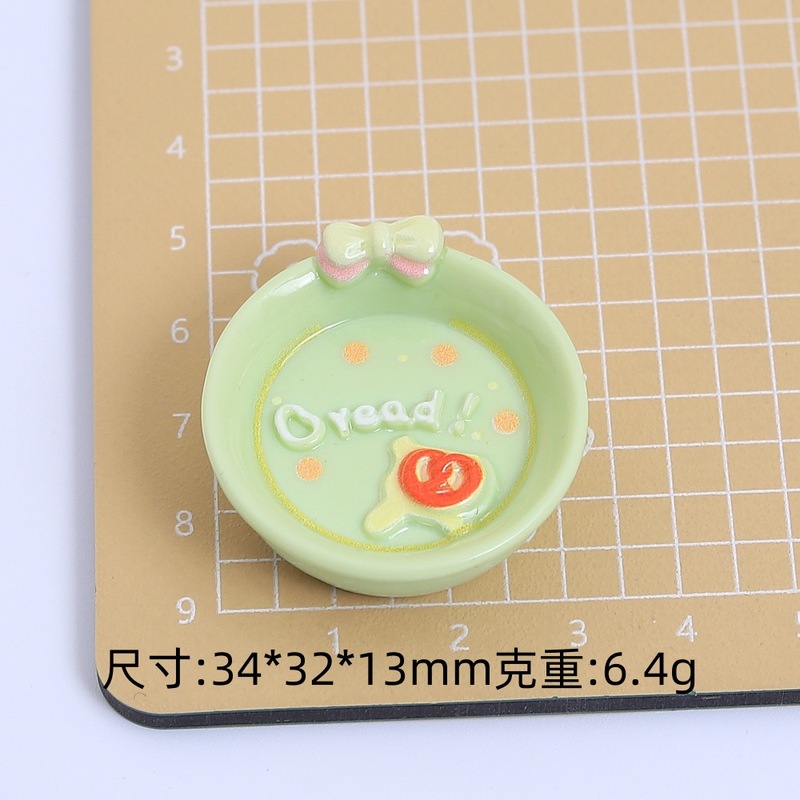 可爱领结盘子食玩卡通手工diy饰品配件奶油胶树脂小配件材料批发|undefined
