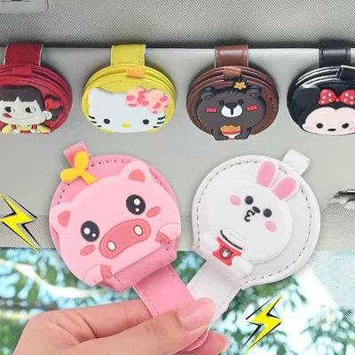 Creative In-Car Sun Visor Storage, Car Glasses Clip/Bill Clip