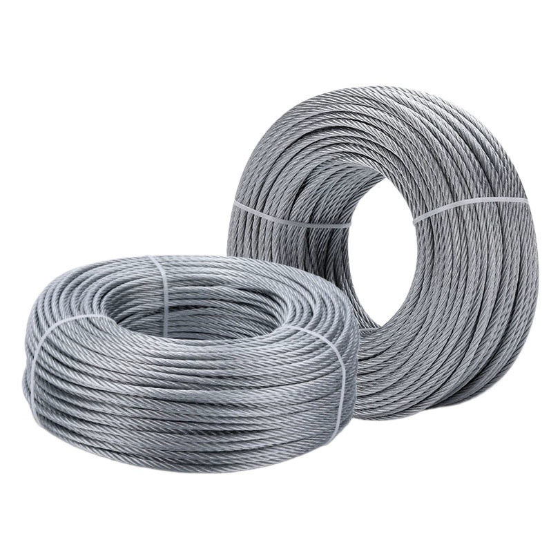 Горячеоцинкованный стальной трос для водной теплицы, стеллаж для винограда, стальной трос, нержавеющий, универсальный, 1,5-26 мм