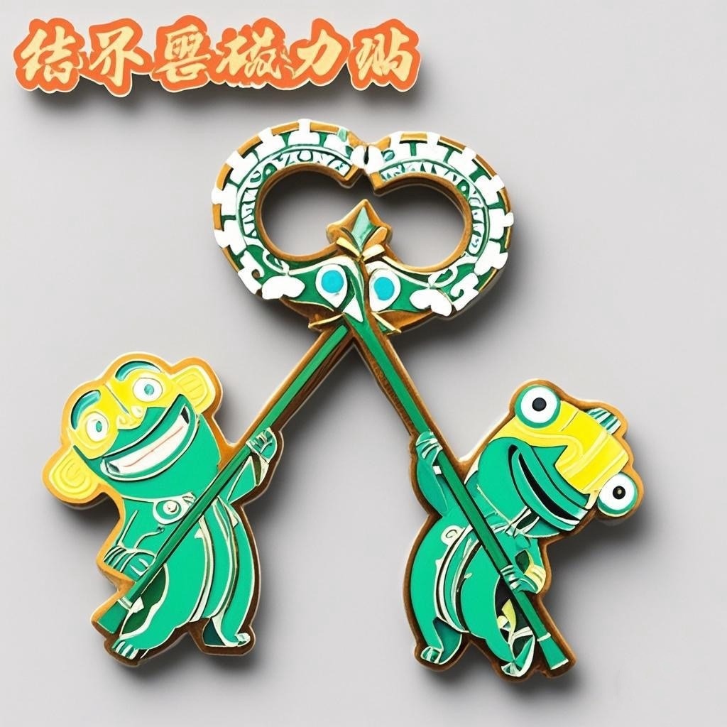 Lindo encanto magnético, pegatinas de refrigerador de bestia, portero de Nezha 2, niño mágico, mar, lindo, colección de periféricos creativos conmemorativos