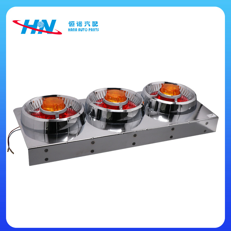 Venta transfronteriza aplicable universal trasera de alta calidad LED de tres colores accesorios del coche