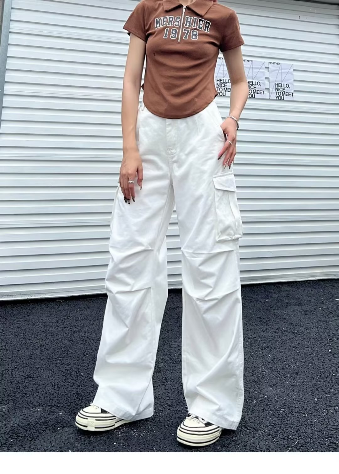 Brown Cargo Pants Image 3