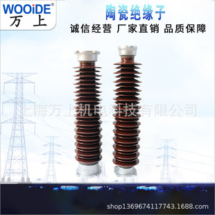 Wanshang 110Kv Pillar Insulator Zsw-110/8 Power Station Fixed Cable Support Porcelain Bottle Zsw-220/6