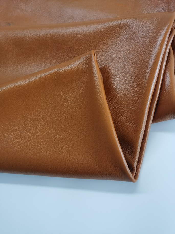 亮黄棕色真皮头层牛皮皮料沙发垫床垫坐垫牛皮皮革面料