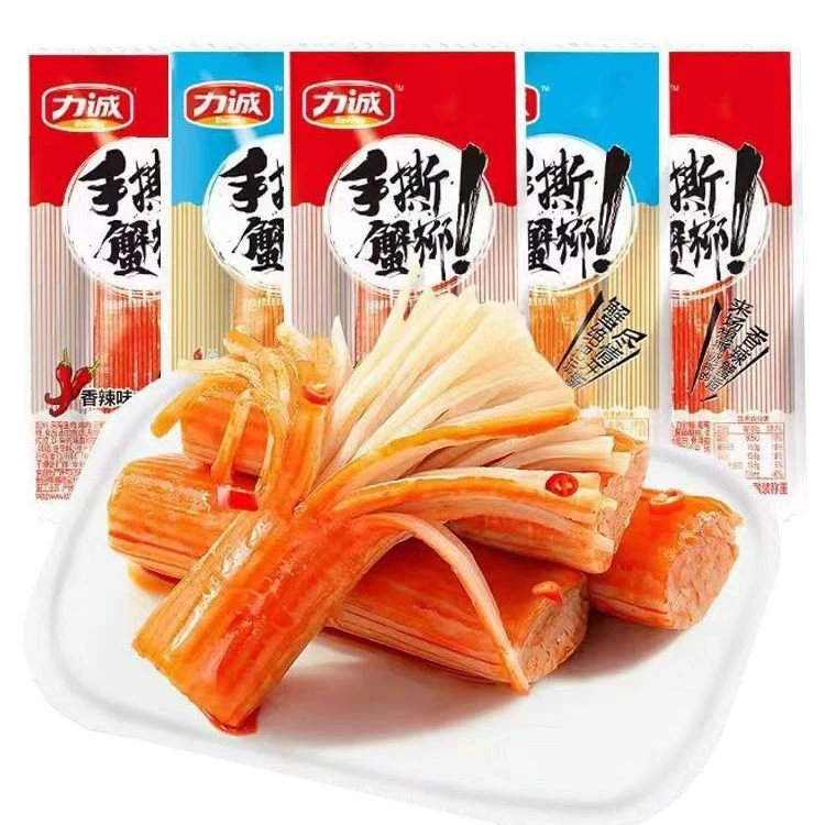 Оптовая партия Licheng рукоживое крабовое лотерно-острый оригинальный вкус два вкуса маленькая упаковка повседневные мгновенные закуски морепродукты 5 кошель / мешок