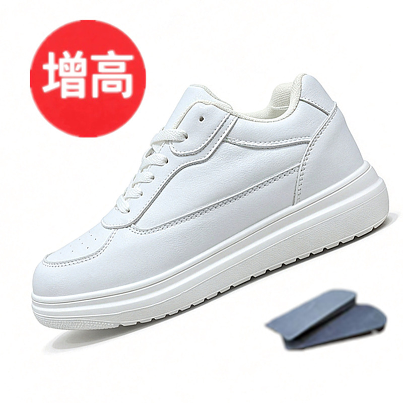 Spring Men's Height-Increasing Sneakers 10cm Invisible Height-Increasing Casual White Shoes Comfortable and Versatile Spring Men's Height-Increasing Sneakers 10cm Invisible Height-Increasing Casual White Shoes Comfortable and Versatile