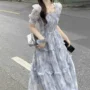 夏季气质法式碎花连衣裙
