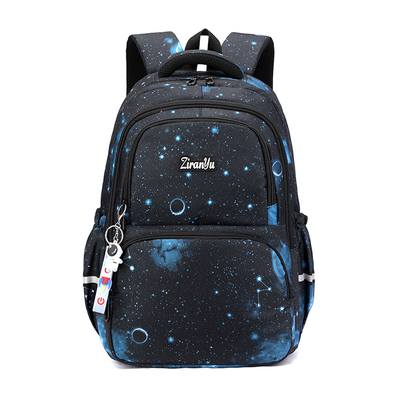 Nuevos productos de pescado natural transfronterizo mochila escolar para niños de grado 4 - 6 estudiantes de secundaria secundaria impresión mochila de hombro