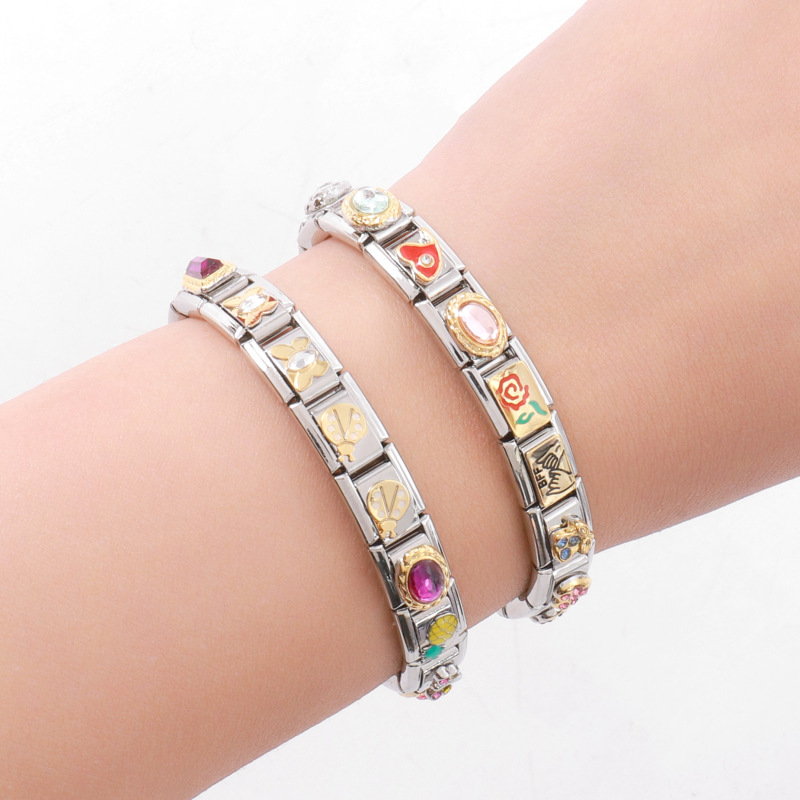 Find the Supply New Personalized Hand-Welded DIY Stainless Steel Bracelet New and Unique Module Bracelet Manufacturer Direct Sales