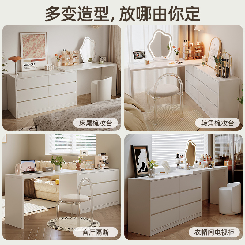 Mueble de cabecera, dormitorio doméstico, armario de almacenamiento contra la pared, espacio de rendija estrecha, uso de armario de cola de cama largo, estante de piso, armario bajo