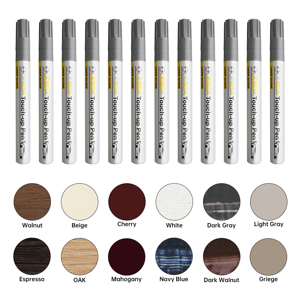 Cross-Border Spot Wood Furniture Floor Touch-Up Pen Paint Pen Touch up Export Scratch Repair Renovation Touch-Up Color