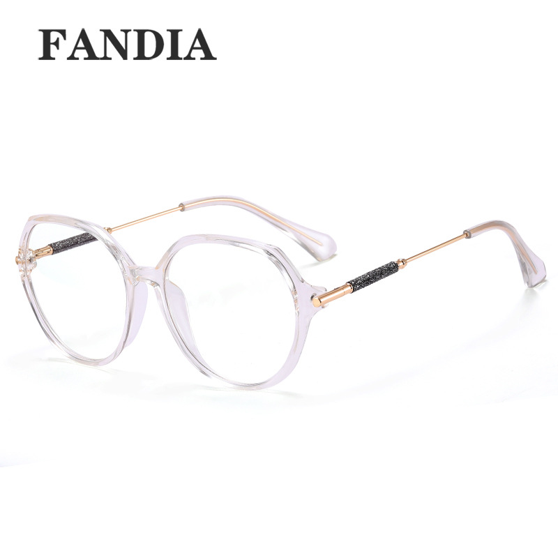 95302 2023 nuevo anti-azul gafas de luz de las mujeres marco redondo lente Lisa artesanía óptica en stock fábrica venta al por mayor