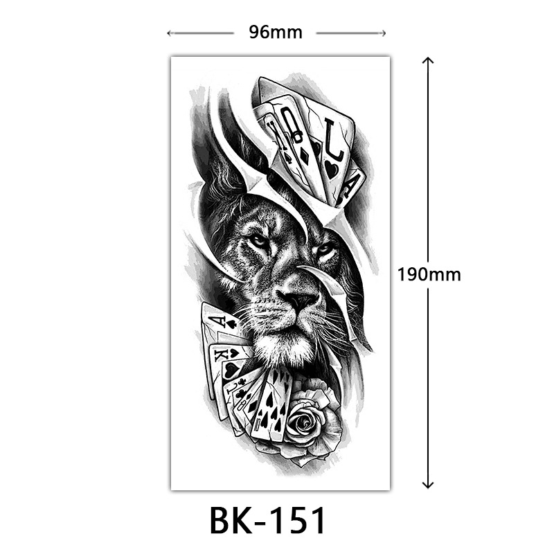 Tatuaje Temporal de Flores Boceto de Papel de Transferencia al Agua, Impresión por Transferencia de Agua, para Cuerpo image 157