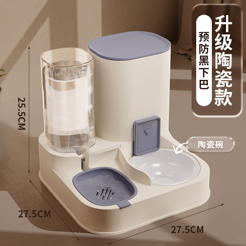 Máquina automática de alimentación y agua todo en uno, fuente de agua para mascotas, alimentador, dispensador de agua para gatos, tazón para perros, venta al por mayor transfronteriza
