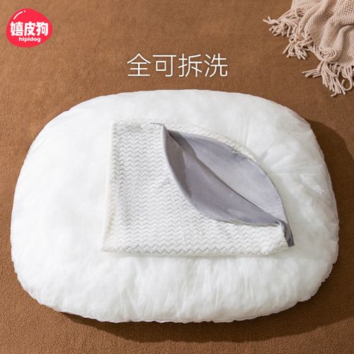 Dog mat, kennel sleeping mat, universal for all seasons, removable and washable cat floor mat, mattress, medium and small pillow, pet supplies