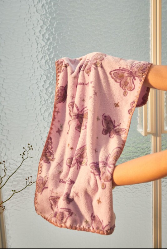 Butterfly Copyright New Bath Towel Butterfly Hair Drying Cap Welcomes Everyone to Cooperate with Me
